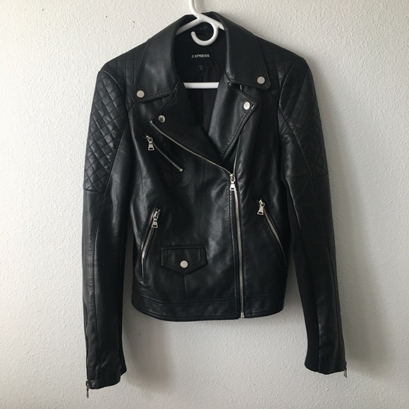 Vegan Leather Moto Jacket - Picture 2 of 8